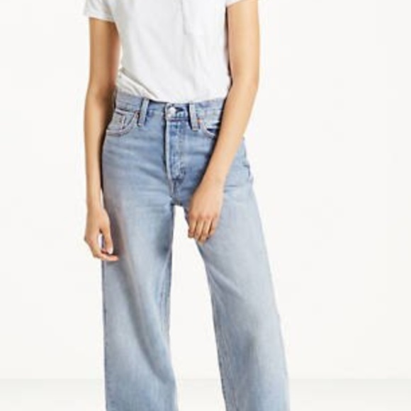 levi's altered wide leg